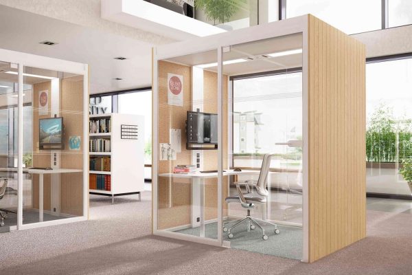 Cabine acoustique de bureau pour 1 personne Aspect 1 – Image 3