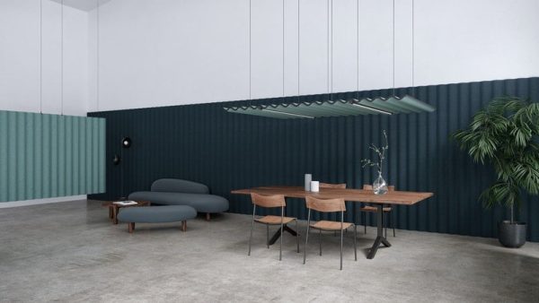 Panneau d'absorption acoustique suspendue pour bureau Scala