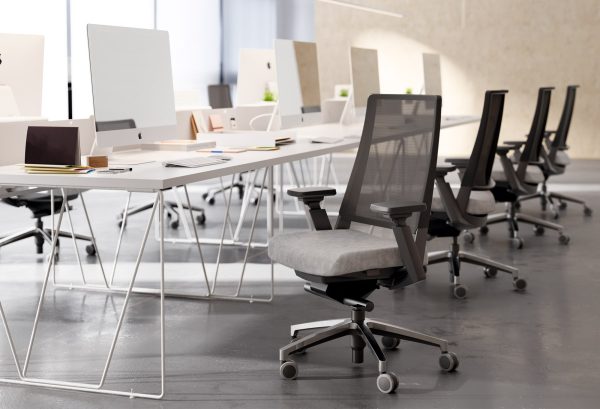 Siège de bureau avec mécanisme réglable à rotule Kineo