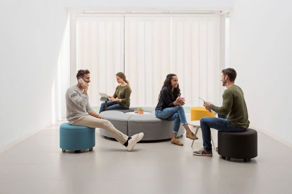 Banquette d'accueil modulable Bend