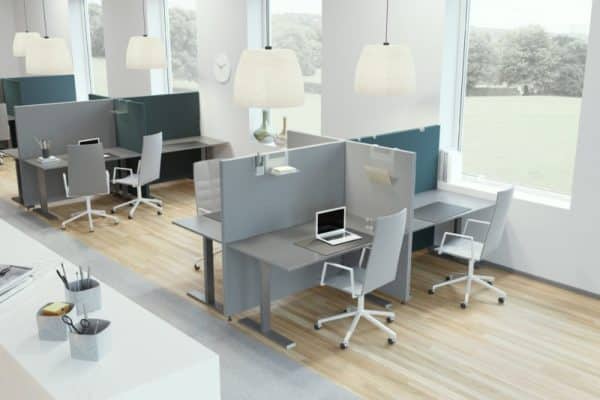 ecran de separation acoustique pour bureau soneo floor