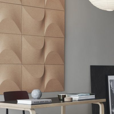 Panneau phonique 3d en liège Sahara