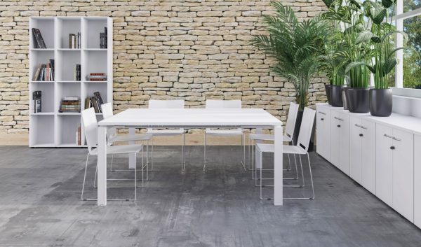 Table de conférence modulable avec extensions pour 6 personnes Astro