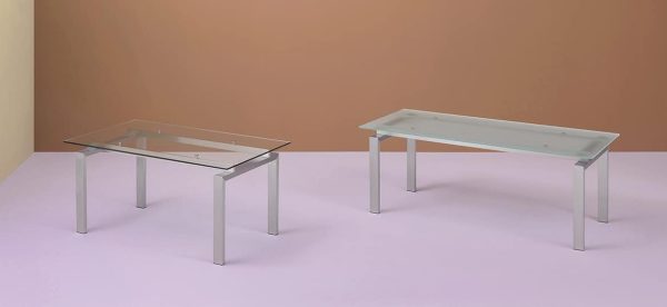 Table de réunion en verre trempé 200x90 Space