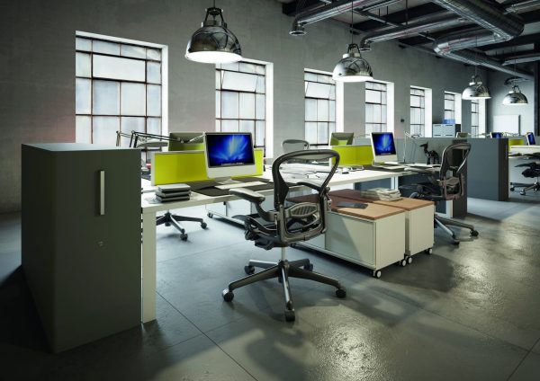 Caisson de bureau grande hauteur avec rangement pour effets personnels Towers