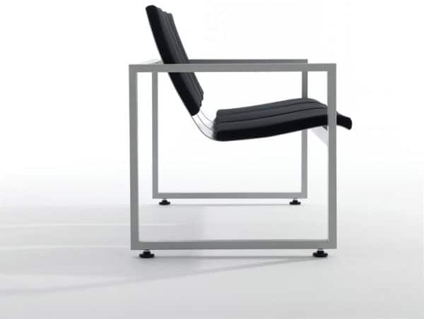 chaise d'accueil sur poutre en acier vip system