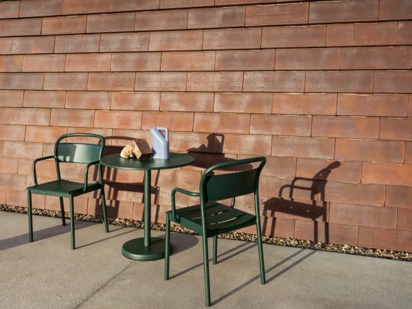 linear steel cafÉ table