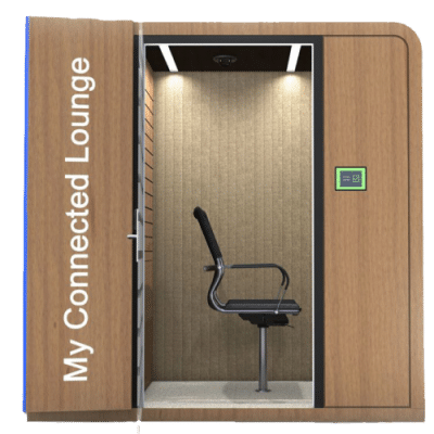 cabine acoustique pour infogérance my connected lounge