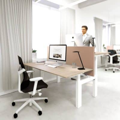 ecran de bureau acoustique dezibel duo