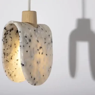 lampes recyclées le pavé