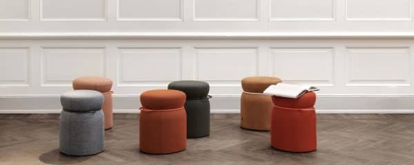 pouf parker coloré