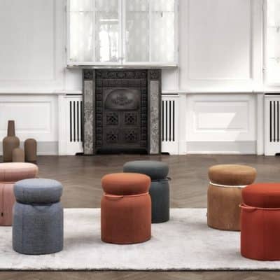 pouf parker coloré