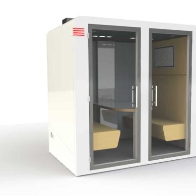 cabine acoustique connectée pour 4 personnes quatro procyon