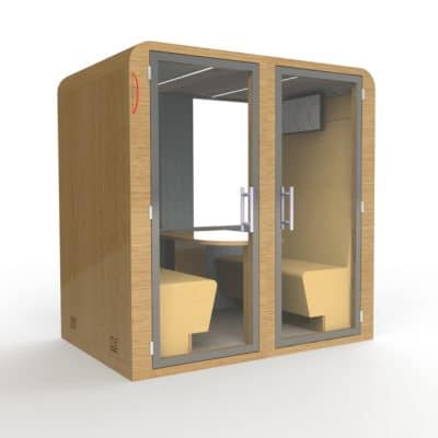 cabine acoustique de bureau 4 personnes quatro khara