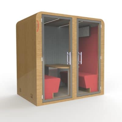 cabine de bureau acoustique 6 personnes sixto khara