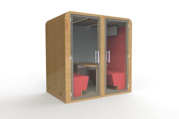 cabine de bureau acoustique 6 personnes sixto khara