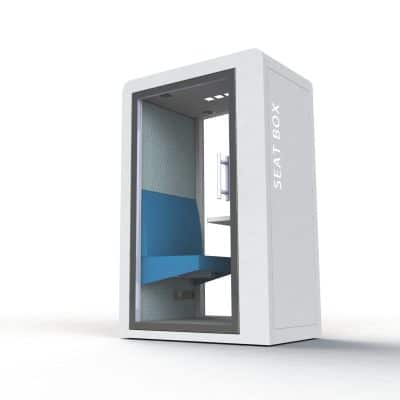 cabine acoustique connectée pour 1 personne seatbox procyon